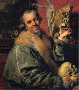 Johann Zoffany Self-portrait painting